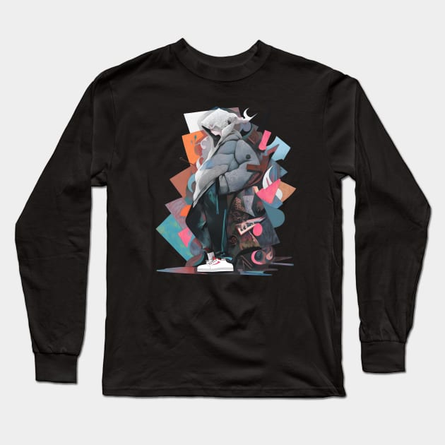 Picasso Style Winter Dressing Long Sleeve T-Shirt by UKnowWhoSaid